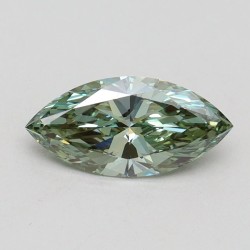 Diament laboratoryjny o barwie fantazyjnej markiza, 1ct, VVS2, Fancy Intense Green, IGI LG610345048