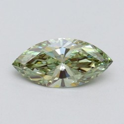 Diament laboratoryjny o barwie fantazyjnej markiza, 1ct, VVS2, Fancy Intense Green, IGI LG611394664