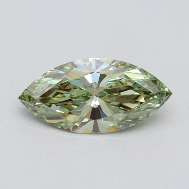 Diament laboratoryjny o barwie fantazyjnej markiza, 1ct, VVS2, Fancy Intense Green, IGI LG611394664