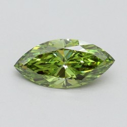 Diament laboratoryjny o barwie fantazyjnej markiza, 1ct, VVS2, Fancy Vivid Green, IGI LG611366583