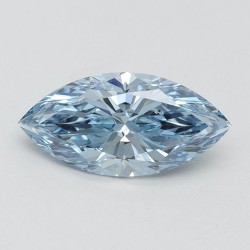 Diament laboratoryjny o barwie fantazyjnej markiza, 1ct, VVS2, Fancy Vivid Blue, IGI LG616425165