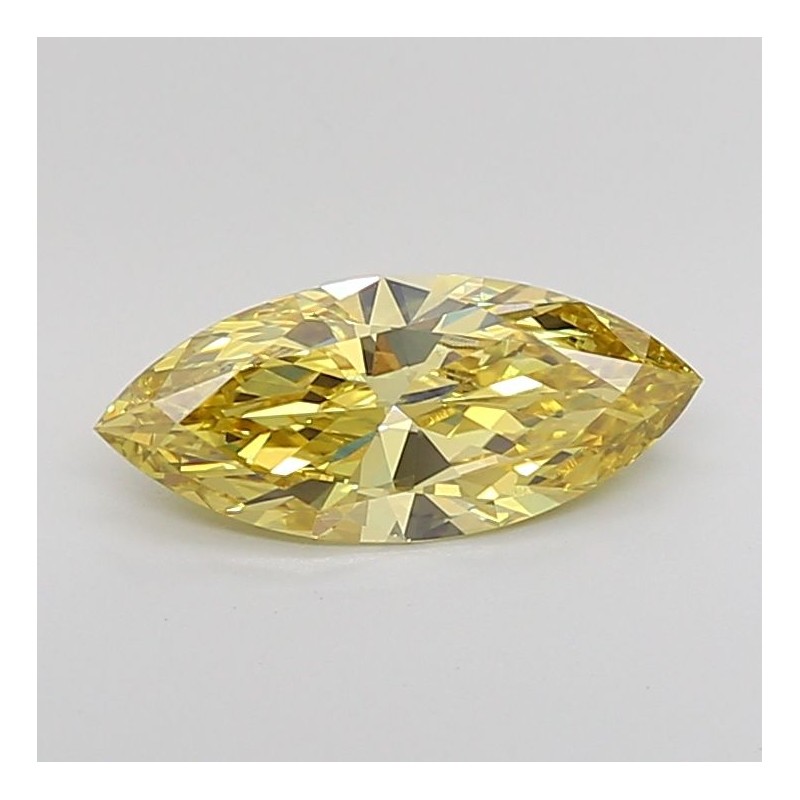 Diament laboratoryjny o barwie fantazyjnej markiza, 1.59ct, VVS2, Fancy Intense Yellow, IGI LG720589177