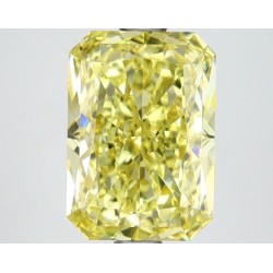 Diament laboratoryjny o barwie fantazyjnej radiant, 2.6ct, IF, Fancy Intense Yellow, IGI LG662469687