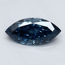 Diament laboratoryjny o barwie fantazyjnej markiza, 0.96ct, VVS2, Fancy Vivid Blue, IGI LG586338925