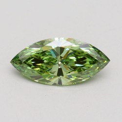 Diament laboratoryjny o barwie fantazyjnej markiza, 1ct, VVS2, Fancy Vivid Green, IGI LG611389032