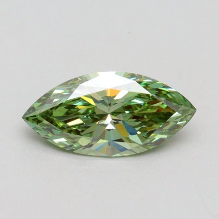 Diament laboratoryjny o barwie fantazyjnej markiza, 1ct, VVS2, Fancy Vivid Green, IGI LG611371269