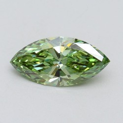 Diament laboratoryjny o barwie fantazyjnej markiza, 1ct, VVS2, Fancy Vivid Green, IGI LG611394638