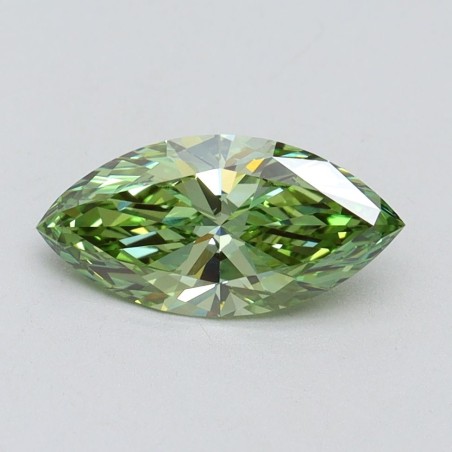 Diament laboratoryjny o barwie fantazyjnej markiza, 1ct, VVS2, Fancy Vivid Green, IGI LG611394638