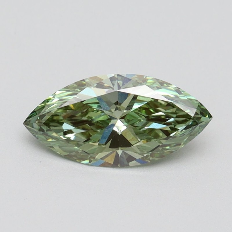 Diament laboratoryjny o barwie fantazyjnej markiza, 1ct, VVS2, Fancy Vivid Green, IGI LG614338745