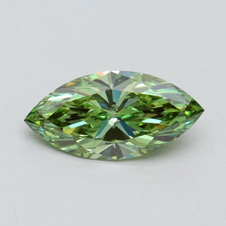 Diament laboratoryjny o barwie fantazyjnej markiza, 1ct, VVS2, Fancy Vivid Green, IGI LG611394612