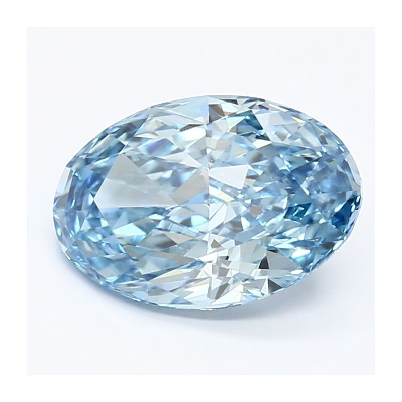 Diament laboratoryjny o barwie fantazyjnej szlif owalny, 1.91ct, VVS2, Fancy Vivid Blue, IGI LG629484079