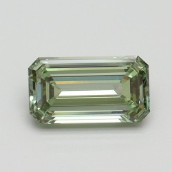 Diament laboratoryjny o barwie fantazyjnej szlif szmaragdowy, 1ct, VVS2, Fancy Intense Green, IGI LG615345850