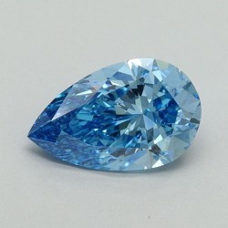Diament laboratoryjny o barwie fantazyjnej szlif gruszkowy, 1ct, VVS2, Fancy Vivid Blue, IGI LG643444424