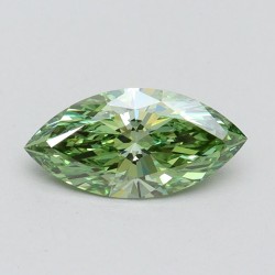 Diament laboratoryjny o barwie fantazyjnej markiza, 0.83ct, VVS2, Fancy Vivid Green, IGI LG610345021