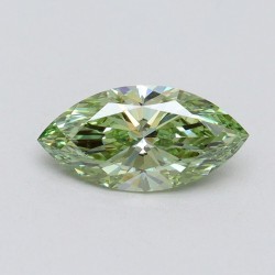 Diament laboratoryjny o barwie fantazyjnej markiza, 1ct, VVS2, Fancy Vivid Green, IGI LG611355297