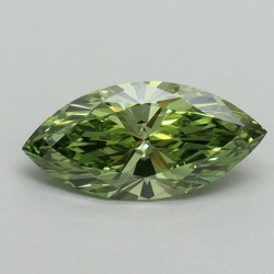 Diament laboratoryjny o barwie fantazyjnej markiza, 1ct, VVS2, Fancy Vivid Green, IGI LG650486340