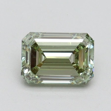 Diament laboratoryjny o barwie fantazyjnej szlif szmaragdowy, 1ct, VVS2, Fancy Intense Green, IGI LG611355337