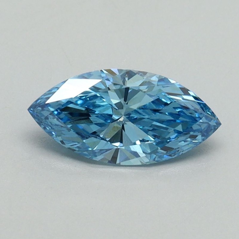 Diament laboratoryjny o barwie fantazyjnej markiza, 0.8ct, VVS2, Fancy Vivid Blue, IGI LG700551481 Diament laboratoryjny o barwie fantazyjnej markiza, 0.8ct, VVS2, Fancy Vivid Blue, IGI LG700551481