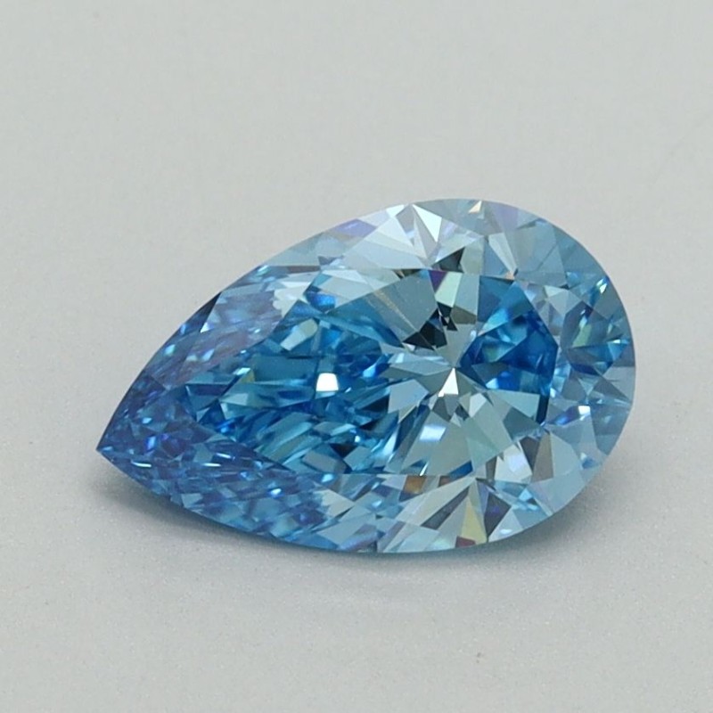Diament laboratoryjny o barwie fantazyjnej szlif gruszkowy, 1ct, VVS2, Fancy Vivid Blue, IGI LG642488817
