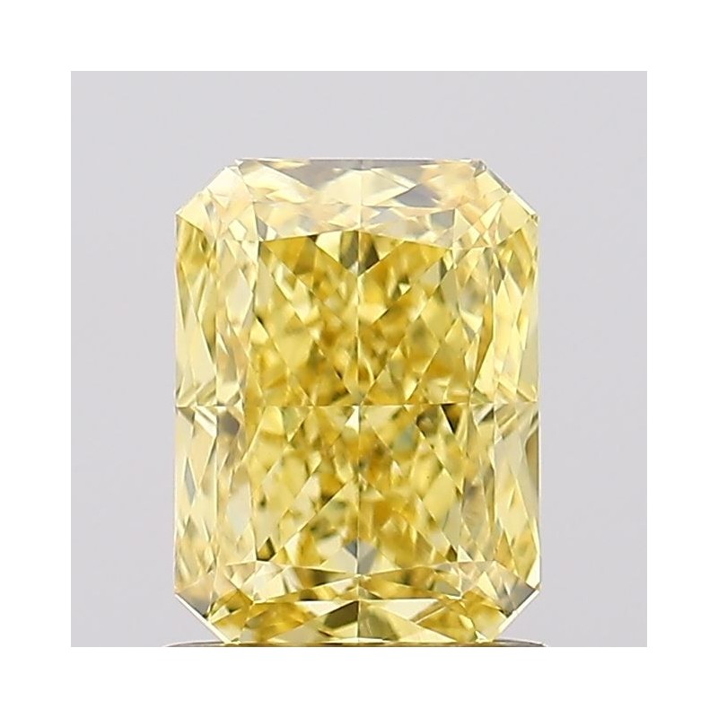 Diament laboratoryjny o barwie fantazyjnej radiant, 1.25ct, VVS2, Fancy Vivid Yellow, IGI LG675502855