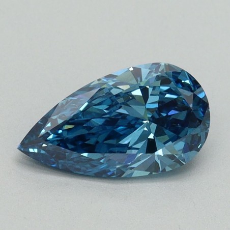 Diament laboratoryjny o barwie fantazyjnej szlif gruszkowy, 1ct, VVS2, Fancy Vivid Blue, IGI LG644444189
