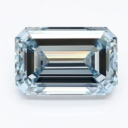 Diament laboratoryjny o barwie fantazyjnej szlif szmaragdowy, 1.1ct, VVS2, Fancy Intense Blue, IGI LG623481951