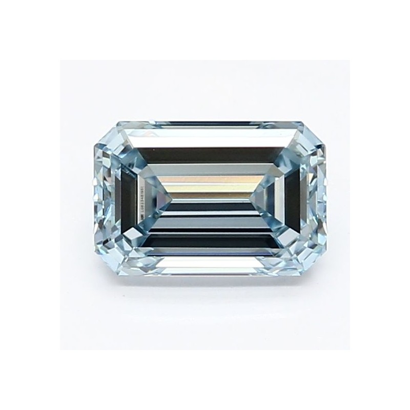 Diament laboratoryjny o barwie fantazyjnej szlif szmaragdowy, 1.1ct, VVS2, Fancy Intense Blue, IGI LG623481951