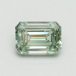 Diament laboratoryjny o barwie fantazyjnej szlif szmaragdowy, 1ct, VVS2, Fancy Intense Green, IGI LG610348737