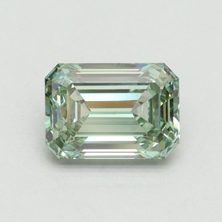 Diament laboratoryjny o barwie fantazyjnej szlif szmaragdowy, 1ct, VVS2, Fancy Intense Green, IGI LG610348737