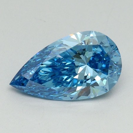 Diament laboratoryjny o barwie fantazyjnej szlif gruszkowy, 1ct, VVS2, Fancy Vivid Blue, IGI LG645458831