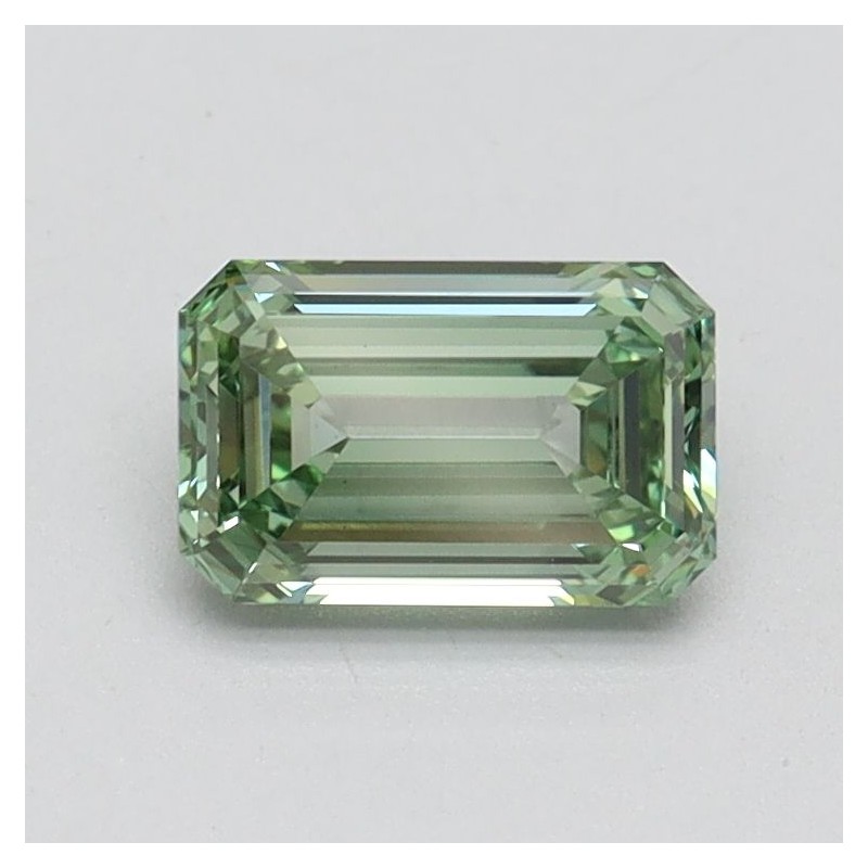 Diament laboratoryjny o barwie fantazyjnej szlif szmaragdowy, 0.81ct, VVS2, Fancy Intense Green, IGI LG610348720
