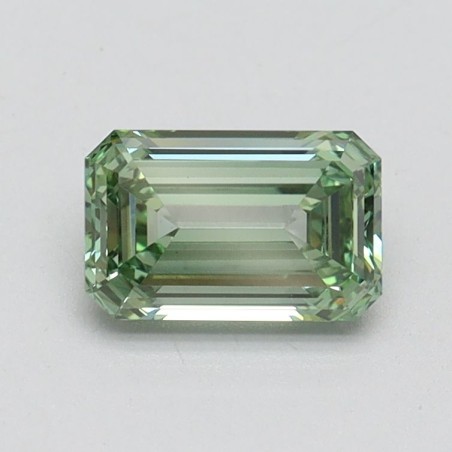 Diament laboratoryjny o barwie fantazyjnej szlif szmaragdowy, 0.81ct, VVS2, Fancy Intense Green, IGI LG610348720