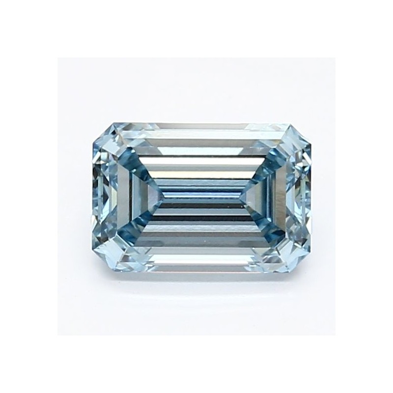 Diament laboratoryjny o barwie fantazyjnej szlif szmaragdowy, 1.09ct, VVS2, Fancy Intense Blue, IGI LG623481953