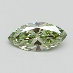 Diament laboratoryjny o barwie fantazyjnej markiza, 1ct, VVS2, Fancy Intense Green, IGI LG611394615
