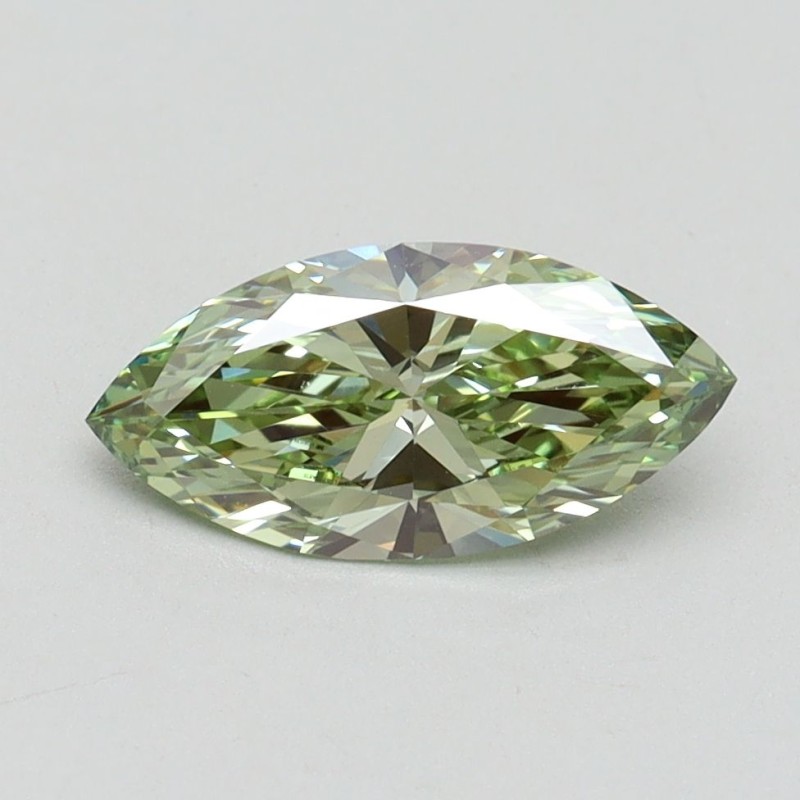 Diament laboratoryjny o barwie fantazyjnej markiza, 1ct, VVS2, Fancy Intense Green, IGI LG611394615