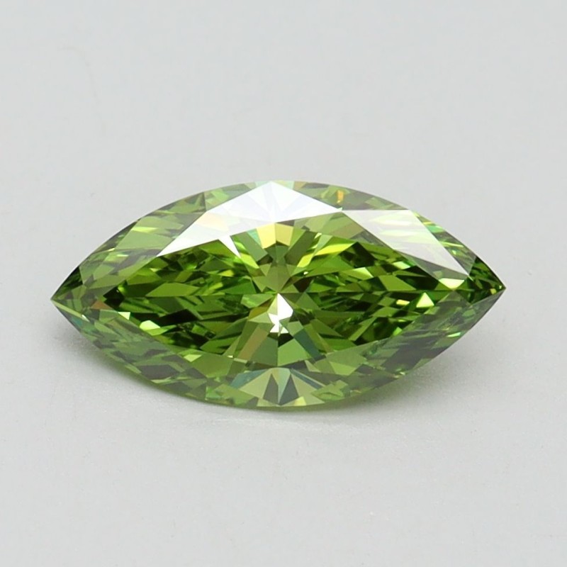 Diament laboratoryjny o barwie fantazyjnej markiza, 1ct, VVS2, Fancy Vivid Green, IGI LG610346013