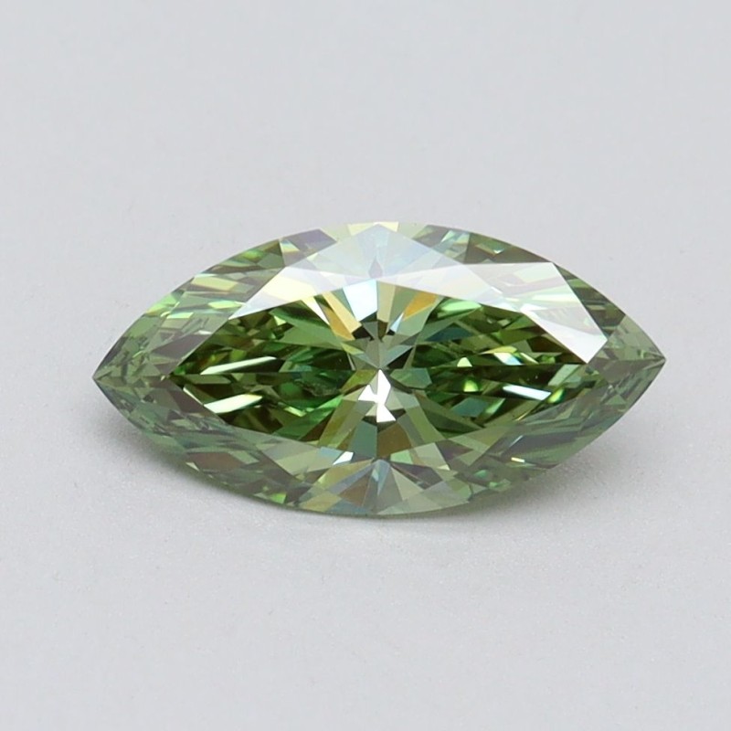 Diament laboratoryjny o barwie fantazyjnej markiza, 1ct, VVS2, Fancy Vivid Green, IGI LG611366540