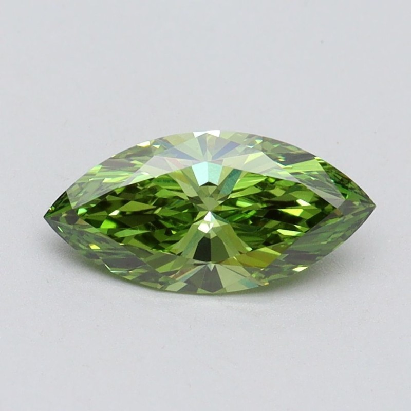 Diament laboratoryjny o barwie fantazyjnej markiza, 1ct, VVS2, Fancy Vivid Green, IGI LG611371227