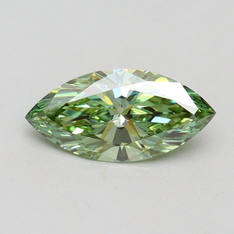 Diament laboratoryjny o barwie fantazyjnej markiza, 1ct, VVS2, Fancy Vivid Green, IGI LG611389005