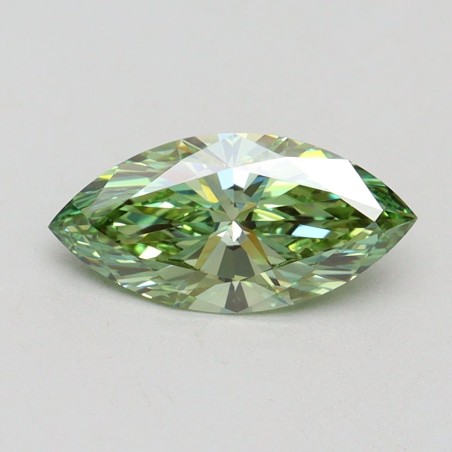 Diament laboratoryjny o barwie fantazyjnej markiza, 1ct, VVS2, Fancy Vivid Green, IGI LG611389005