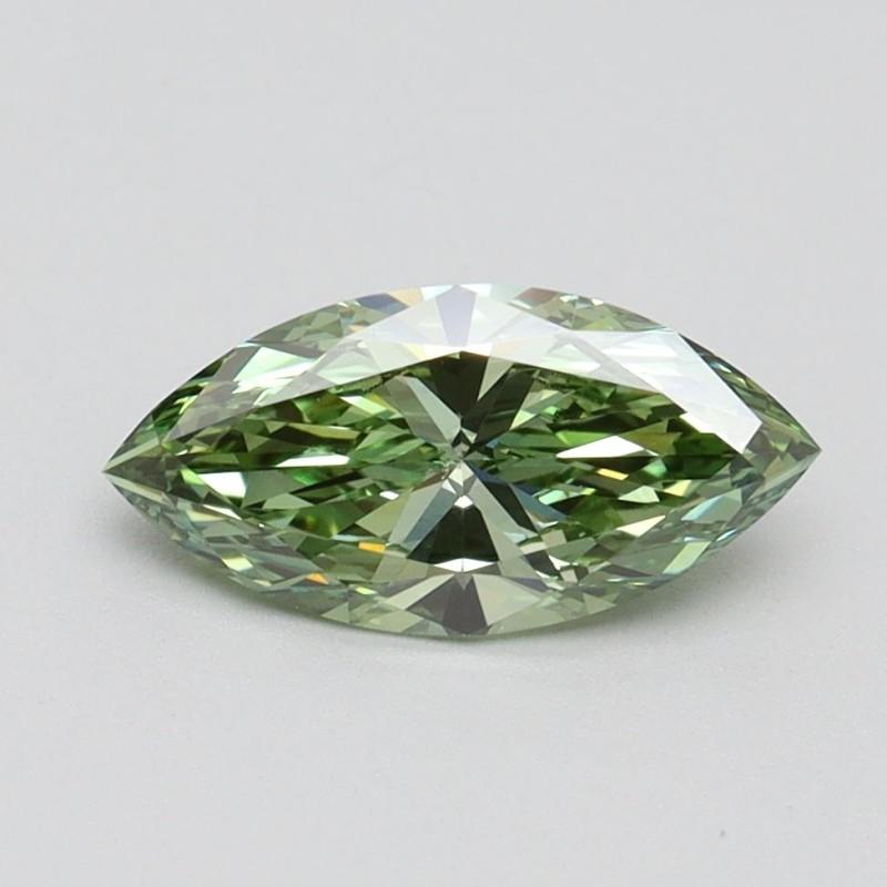 Diament laboratoryjny o barwie fantazyjnej markiza, 1ct, VVS2, Fancy Vivid Green, IGI LG614338720