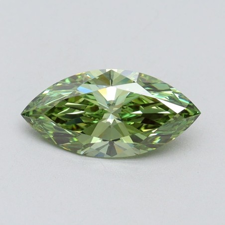 Diament laboratoryjny o barwie fantazyjnej markiza, 1ct, VVS2, Fancy Vivid Green, IGI LG611394678