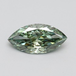 Diament laboratoryjny o barwie fantazyjnej markiza, 1ct, VVS2, Fancy Vivid Green, IGI LG613378298