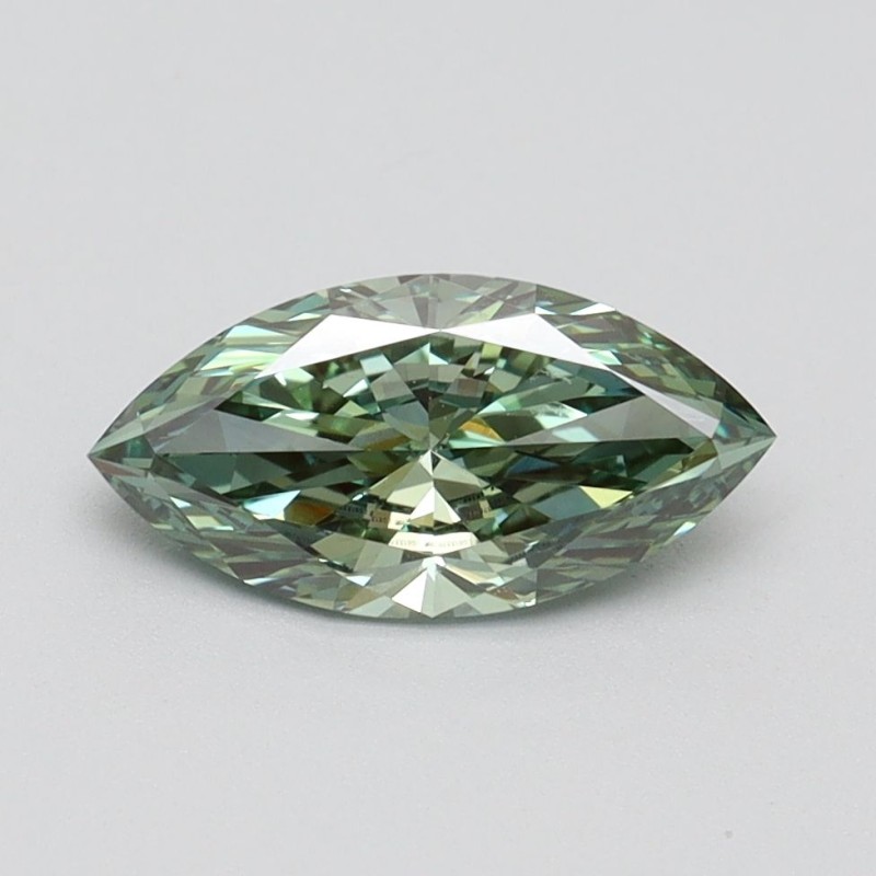 Diament laboratoryjny o barwie fantazyjnej markiza, 1ct, VVS2, Fancy Vivid Green, IGI LG613378298