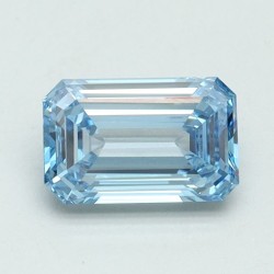 Diament laboratoryjny o barwie fantazyjnej szlif szmaragdowy, 1ct, VVS2, Fancy Intense Blue, IGI LG616434266