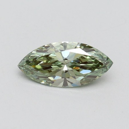 Diament laboratoryjny o barwie fantazyjnej markiza, 0.74ct, VVS2, Fancy Intense Green, IGI LG610348712