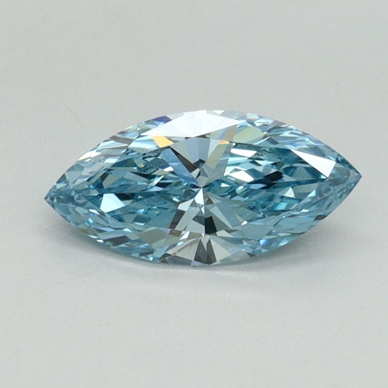 Diament laboratoryjny o barwie fantazyjnej markiza, 0.72ct, VVS2, Fancy Vivid Blue, IGI LG700551475 Diament laboratoryjny o barwie fantazyjnej markiza, 0.72ct, VVS2, Fancy Vivid Blue, IGI LG700551475