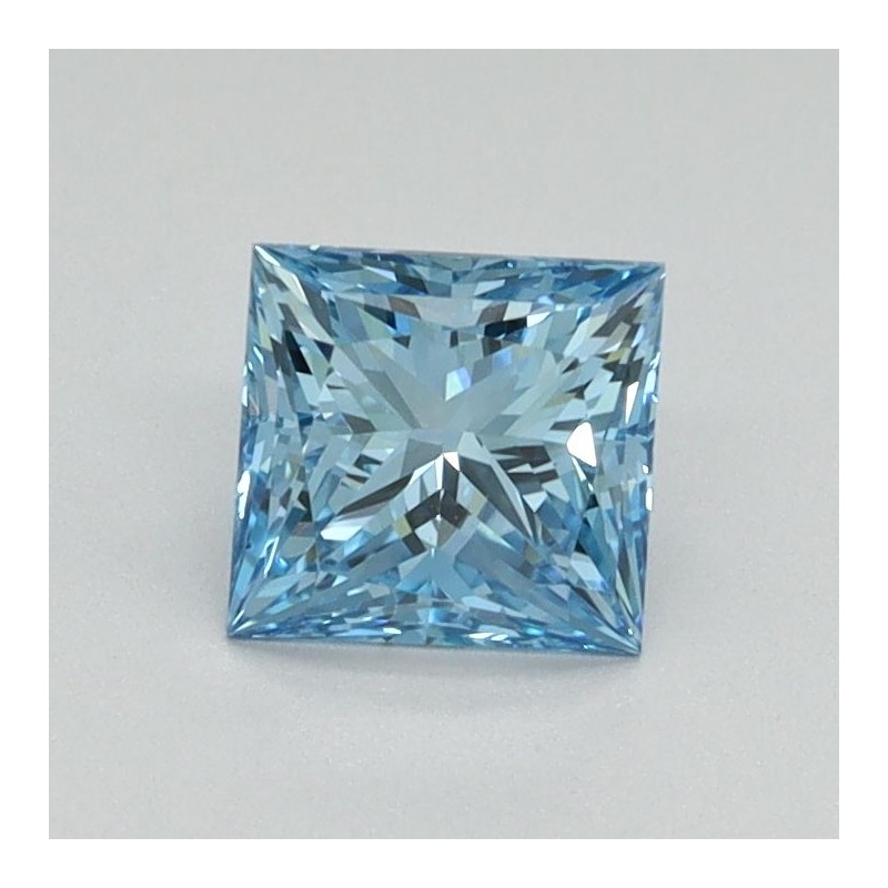 Diament laboratoryjny o barwie fantazyjnej szlif princess, 0.76ct, VVS2, Fancy Vivid Blue, IGI LG713515723 Diament laboratoryjny o barwie fantazyjnej szlif princess, 0.76ct, VVS2, Fancy Vivid Blue, IGI LG713515723
