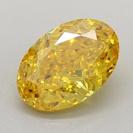 Diament laboratoryjny o barwie fantazyjnej szlif owalny, 1.3ct, VVS2, Fancy Vivid Yellow, IGI LG630437271