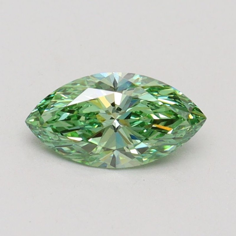 Diament laboratoryjny o barwie fantazyjnej markiza, 0.71ct, VVS2, Fancy Vivid Green, IGI LG611389057 Diament laboratoryjny o barwie fantazyjnej markiza, 0.71ct, VVS2, Fancy Vivid Green, IGI LG611389057